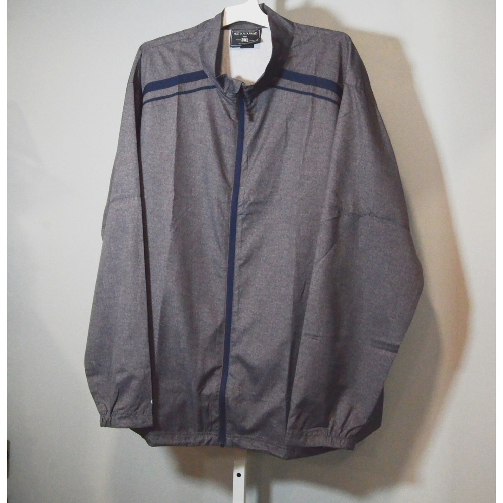 NWT Holloway Size 3XL Light-Weight Raider-Model Jacket Dark Gray w/Navy Trim
